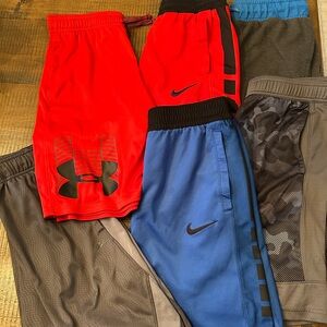 Lot of 6 Youth athletic shorts size Large